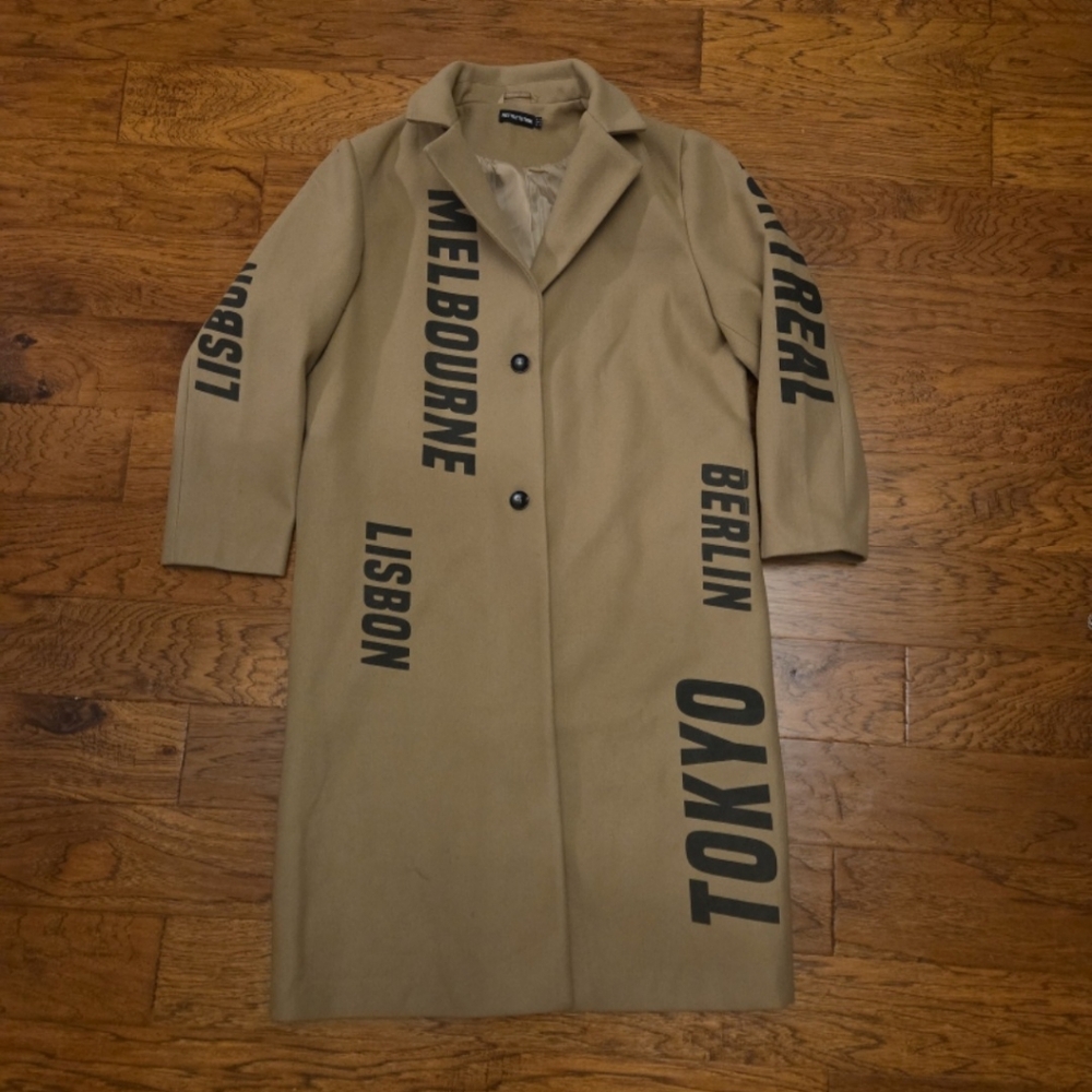 PrettyLittleThing Camel Trench Coat